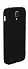 Eiroo Samsung i9500 Galaxy S4 Sert Mat Siyah Rubber Klf - Resim 1
