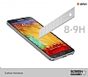 Dafoni Samsung N9000 Galaxy Note 3 Tempered Glass Ayna Silver Cam Ekran Koruyucu - Resim 1