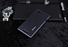 Dafoni Sony Xperia E3 Metallic Thin Dark Silver Rubber Klf - Resim: 1
