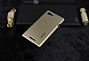 Dafoni Sony Xperia E3 Metallic Thin Gold Rubber Klf - Resim: 1
