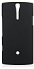 Eiroo Sony Xperia S Kumlu Siyah Rubber Klf - Resim: 2