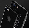 Dafoni Thin Air iPhone 7 Kamera Korumal Jet Black Rubber Klf - Resim 3