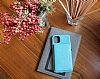 Dafoni Wallet iPhone 11 Pro Czdanl Deri Mavi Rubber Klf - Resim 3
