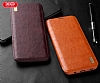 DCO Samsung Galaxy Note 8 Czdanl nce Yan Kapakl Krmz Deri Klf - Resim: 3