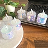 Dekoratif Holograml Pilli Mini Mum - Resim 4