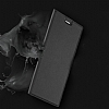 DUX DUCIS Sony Xperia XZ nce Yan Kapakl Dark Silver Deri Klf - Resim: 6