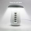 Eiroo 5 USB Port Çıkışlı LED Işıklı Masaüstü Şarj Aleti - Resim: 7