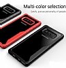 Eiroo Acrylic Hybrid Samsung Galaxy Note 8 Krmz Kenarl effaf Rubber Klf - Resim: 9