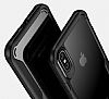 Eiroo Acrylic Hybrid iPhone X / XS Siyah Kenarl effaf Rubber Klf - Resim 1