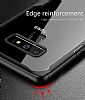 Eiroo Acrylic Hybrid Samsung Galaxy Note 9 Lacivert Kenarl effaf Rubber Klf - Resim: 4