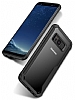 Eiroo Acrylic Hybrid Samsung Galaxy S7 Edge Lacivert Kenarl effaf Rubber Klf - Resim 1