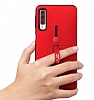 Eiroo Alloy Fit Samsung Galaxy A9 2018 Selfie Yzkl Krmz Klf - Resim: 2