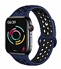 Eiroo Apple Watch 4 / Watch 5 Lacivert Spor Kordon (44 mm)