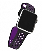 Eiroo Apple Watch Siyah-Mor Spor Kordon (38 mm) - Resim 1