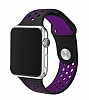 Eiroo Apple Watch Siyah-Mor Spor Kordon (38 mm)