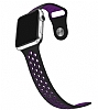 Eiroo Apple Watch Siyah-Mor Spor Kordon (38 mm) - Resim: 6