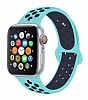 Eiroo Apple Watch / Watch 2 / Watch 3 Turkuaz Spor Kordon (38 mm)