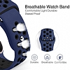 Eiroo Apple Watch / Watch 2 / Watch 3 Mavi-Pembe Spor Kordon (38 mm) - Resim 3