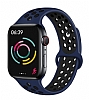 Eiroo Apple Watch / Watch 2 / Watch 3 Lacivert Spor Kordon (38 mm)