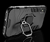 Eiroo Armor iPhone X / XS Standl Ultra Koruma Lacivert Klf - Resim 3