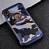 Eiroo Army iPhone X / XS Ultra Koruma Lacivert Klf - Resim 2