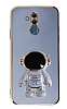 Eiroo Astronot Huawei Mate 20 Lite Standl Mavi Silikon Klf
