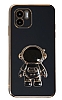 Eiroo Astronot Xiaomi Redmi A1 Standl Siyah Silikon Klf
