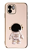 Eiroo Astronot Xiaomi Redmi A1 Standl Pembe Silikon Klf