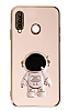 Eiroo Astronot Huawei P30 Lite Standl Pembe Silikon Klf