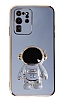Eiroo Astronot Samsung Galaxy S20 Ultra Standl Mavi Silikon Klf