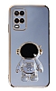 Eiroo Astronot Oppo A54 4G Standl Mavi Silikon Klf