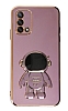 Eiroo Astronot Oppo A74 4G Standl Mor Silikon Klf