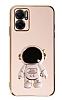 Eiroo Astronot Xiaomi Redmi 10 5G Standl Pembe Silikon Klf