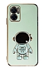 Eiroo Astronot Xiaomi Redmi 10 5G Standl Yeil Silikon Klf