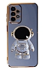 Eiroo Astronot Samsung Galaxy A23 Standl Mavi Silikon Klf