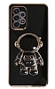 Eiroo Astronot Samsung Galaxy A32 4G Standl Siyah Silikon Klf
