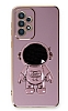 Eiroo Astronot Samsung Galaxy A33 5G Standl Mor Silikon Klf