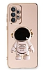 Eiroo Astronot Samsung Galaxy A53 5G Standl Pembe Silikon Klf