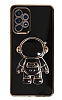 Eiroo Astronot Samsung Galaxy A52s 5G Standl Siyah Silikon Klf