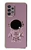 Eiroo Astronot Samsung Galaxy A52s 5G Standl Mor Silikon Klf