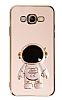 Eiroo Astronot Samsung Galaxy J7-J7 Core Standl Pembe Silikon Klf