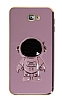 Eiroo Astronot Samsung Galaxy J7 Prime/J7 Prime 2 Standl Mor Silikon Klf