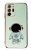 Eiroo Astronot Samsung Galaxy Note 20 Ultra Standl Yeil Silikon Klf
