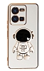 Eiroo Astronot vivo Y22s Standl Beyaz Silikon Klf