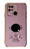 Eiroo Astronot Xiaomi Poco C40 Standl Mor Silikon Klf