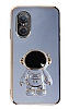 Eiroo Astronot Huawei nova 9 SE Standl Mavi Silikon Klf