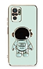 Eiroo Astronot Xiaomi Poco M5s Standl Yeil Silikon Klf