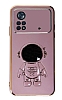 Eiroo Astronot Xiaomi Poco X4 Pro 5G Standl Mor Silikon Klf