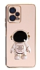 Eiroo Astronot Xiaomi Poco X5 5G Standl Pembe Silikon Klf