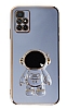 Eiroo Astronot Xiaomi Redmi 10 2022 Standl Mavi Silikon Klf